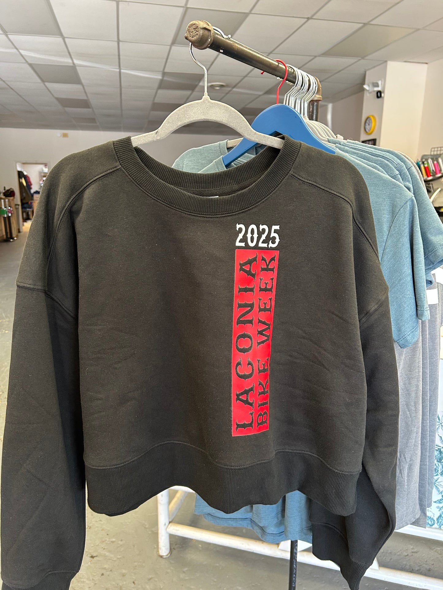 Laconia Bike Week '25 Ladies Cropped Sweatshirt