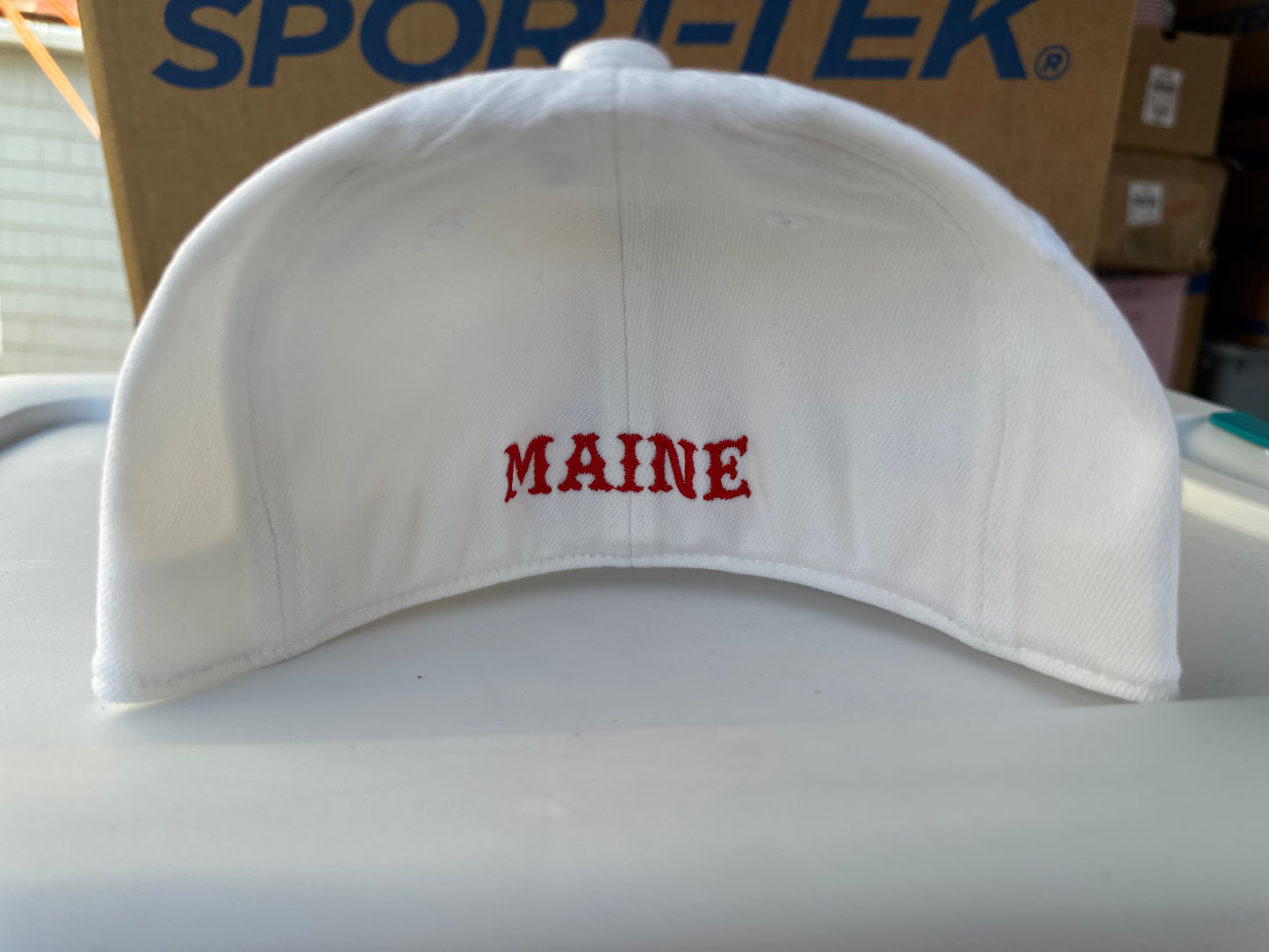 SYL 81 Devil/Angel Patch Flex Fit Hat White