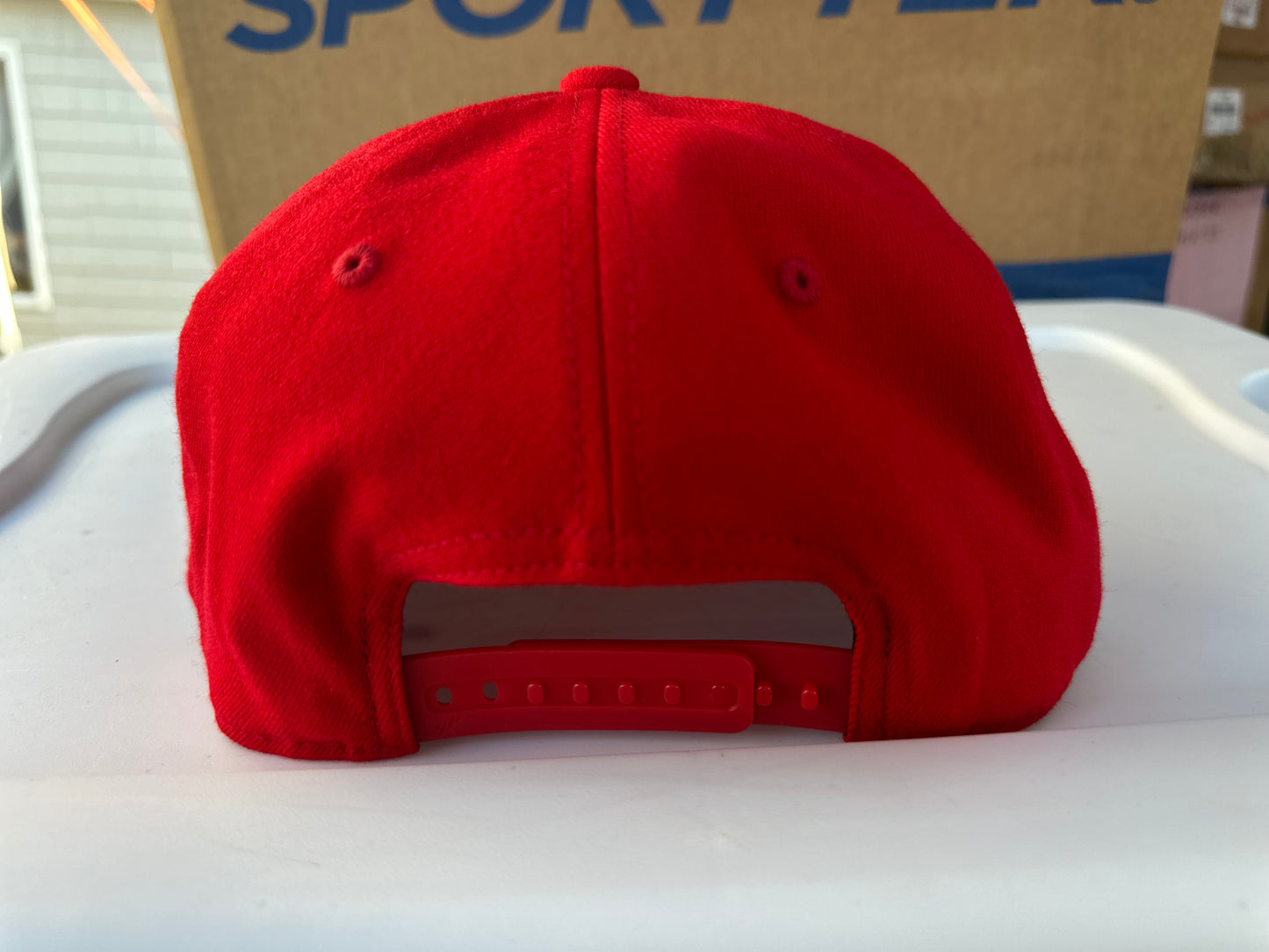 SYL 81 Support Wings Patch FlexFit Snapback Red/Red