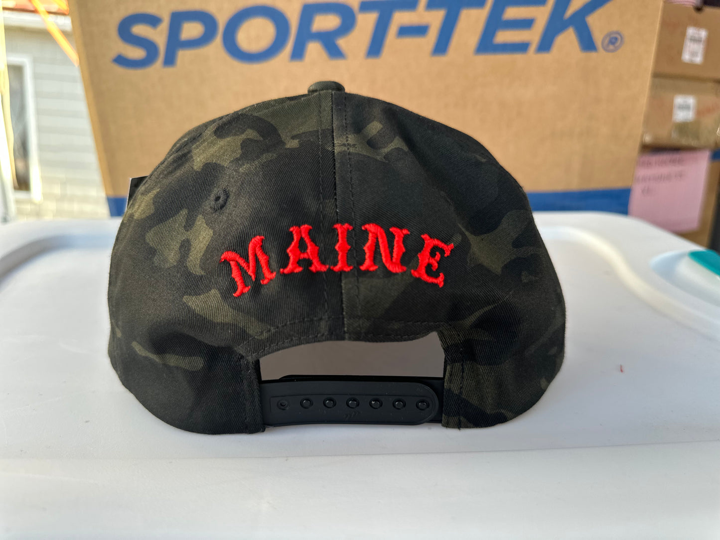 81 Lips and Dice Patch Snapback Hat Camo