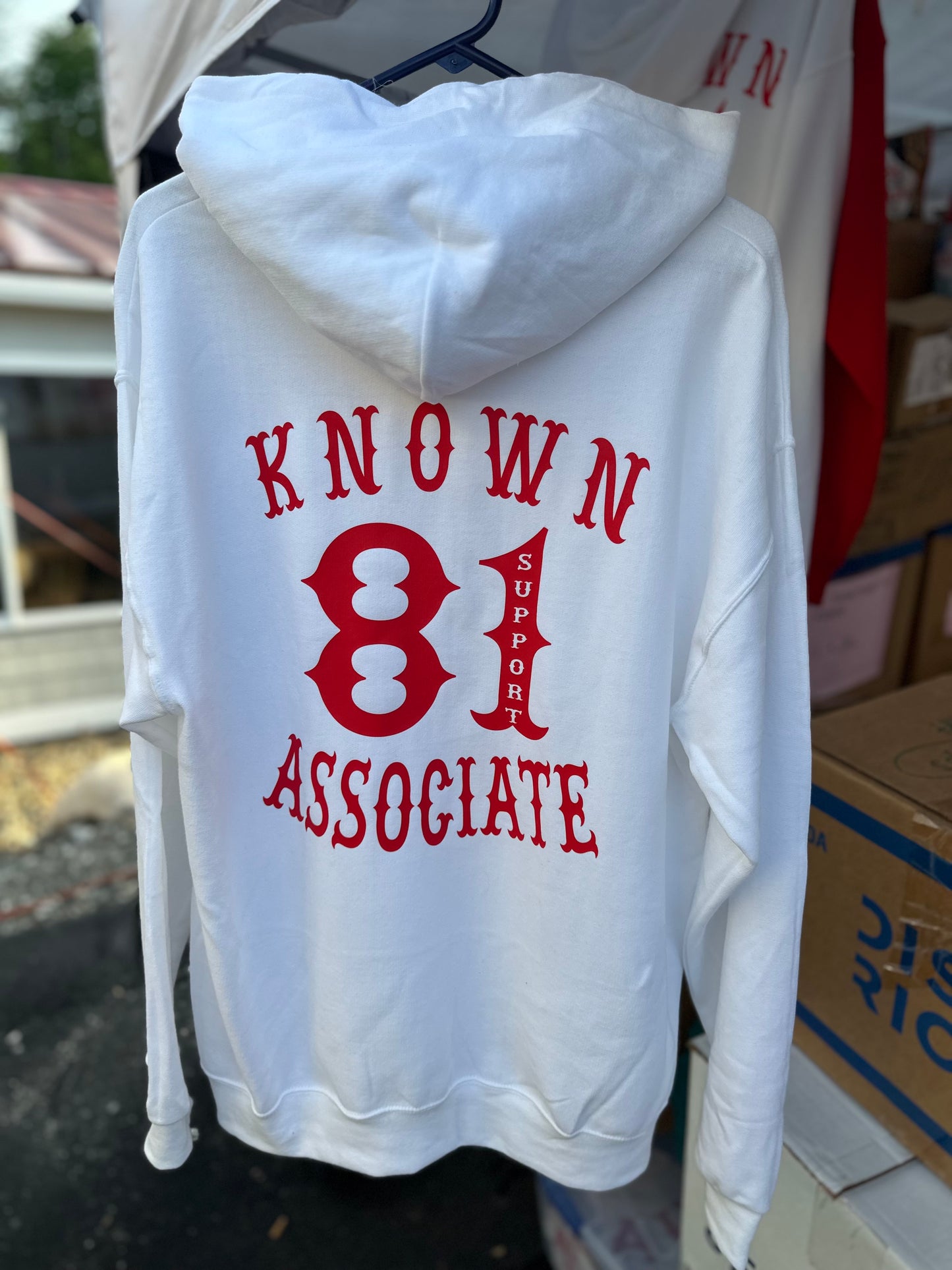 Big Maine Rocker Known Associate Hoodie White/Red