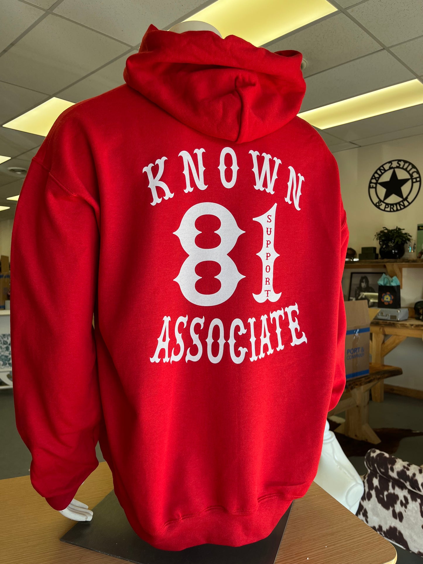 Big Maine Rocker Known Associate Red Hoodie
