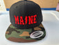 3D Maine Lightning Bolt Snapback Black/Camo