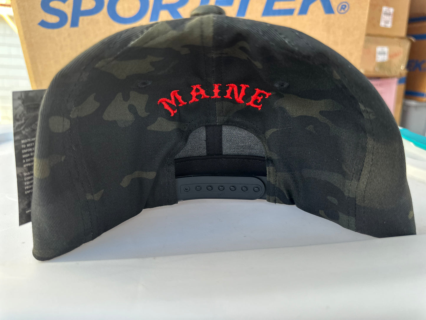 81 Lips and Dice Patch Snapback Hat Camo