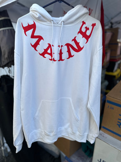 Big Maine Rocker Known Associate Hoodie White/Red